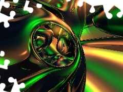 abstraction, Green, graphics