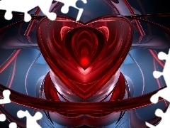 abstraction, Red, Heart