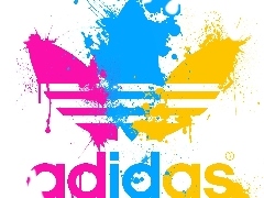 Tricolour, logo, adidas, fuzzy