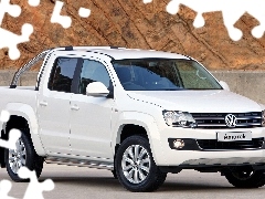 White, volkswagen amarok