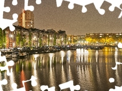 port, Town, Amsterdam, Boats