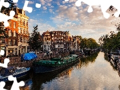 Amsterdam, west, sun