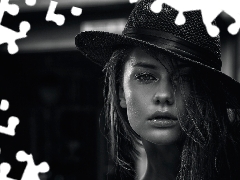 Brigita Maldutytė, Hat, Black and White, model