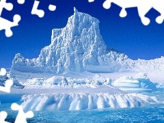 Antarctica, mountains, Ice