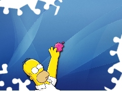 Apple, Homer, grasping