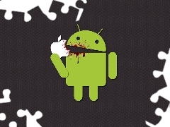 Apple, logo, Apple, blood, Android