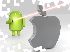 Apple, Android, sword