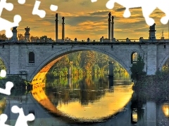 architecture, River, bridge