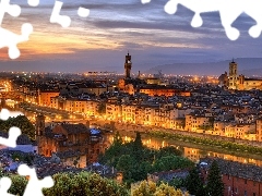 Italy, River, Arno, Florence