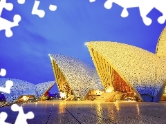 Australia, illuminated, Sydney Opera House, Sydney