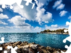 sea, clouds, Australia, White