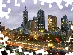 Town, Melbourne, Australia, Night