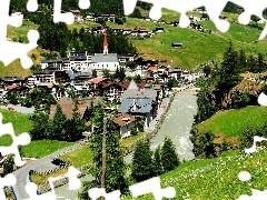 River, Tirol, Austria, Town