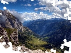 woods, beatyfull, Austria, Salzburg, clouds, Mountains