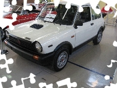 Autobianchi A112, exhibition, Left, side, White