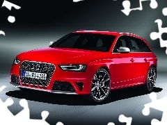 Red, RS4, AVANT, Audi