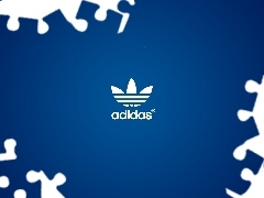 logo, Blue, background, adidas