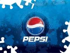 logo, Blue, background, Pepsi