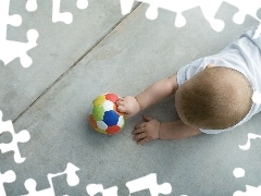 Ball, Kid, Coloured