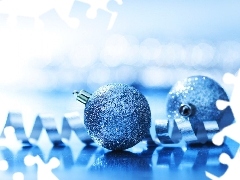 blue, baubles