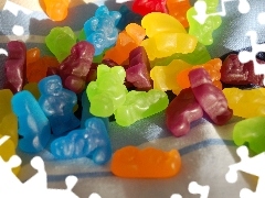 bear, color, jellies