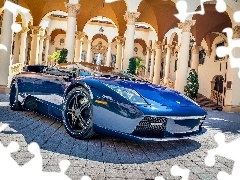 before, Palace, Lamborghini Murcielago, square, blue