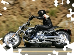 Harley Davidson V-Rod, belt, driving, frame