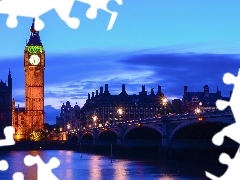 London, Westminster Bridge, Big Ben, Westminster Palace