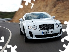 White, Bentley Continental GTC