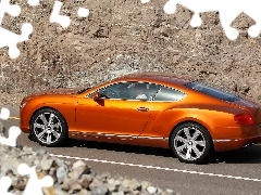 rocks, Bentley Continental, @