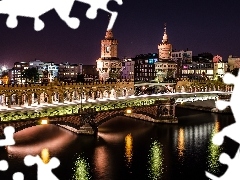 Berlin, Germany, antique, bridge, River