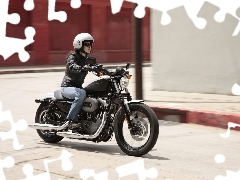 Harley Davidson XL1200N Nightster, biker