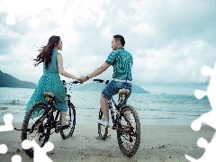 Bikes, lovers, Beaches