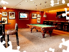 billiards, inside, room