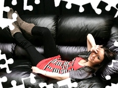 Sofa, Miley Cyrus, black