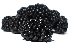 juicy, blackberries