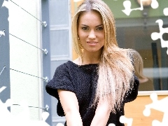 Veronika Fasterova, Sweater, Blonde, Black