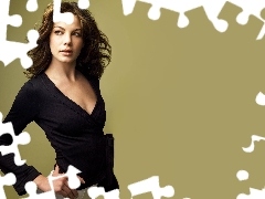Michelle Monaghan, black, Blouse, The look