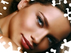 Eyes, Adriana Lima, Blue