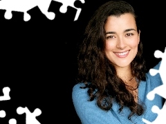 Sweater, Cote De Pablo, blue