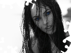 Eyes, Megan Fox, Blue