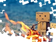 blur, Danbo, fire