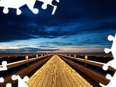 navy blue, pier, boarding, Sky