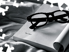 Glasses, note-book