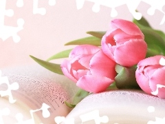 Book, Pink, Tulips