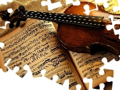 Book, violin, Tunes