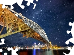 Sydney, Gulf, bridge, night