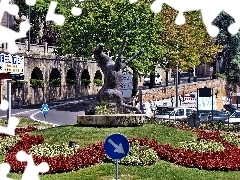 San Marino, Street, brim, Horse Statue