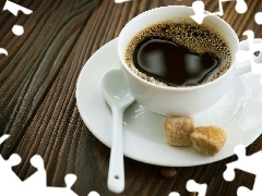 Brown, sugar, coffee, teaspoon, cup