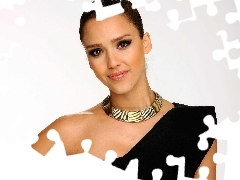 Necklace, Jessica Alba, brunette